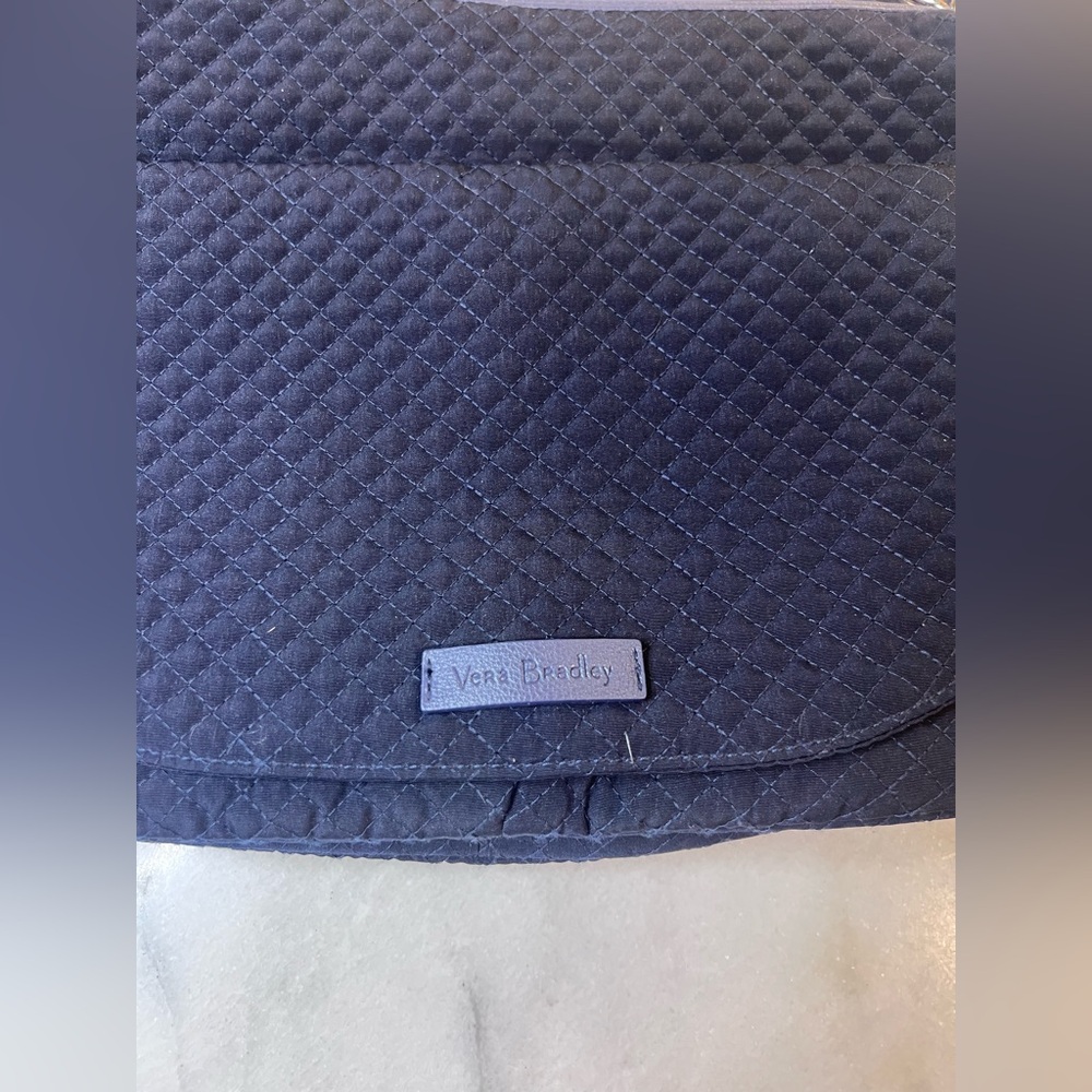 Vera Bradley Navy Blue quilted cross body bag by Very Bradley. - Picture 3 of 10